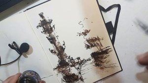 Скетчбук. Использую в рисовании полиэтилен - и вот результат =) как рисовать пером и тушью.