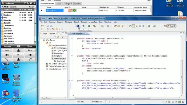 Test Windows Mobile applications using M-eux Test and Eclipse смотреть онлайн