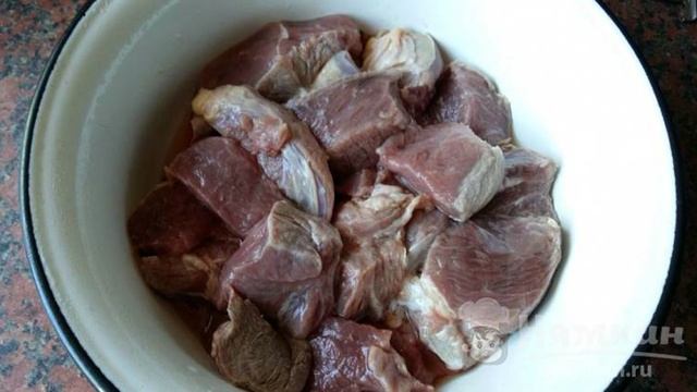 Говяжий фарш с рисом и луком