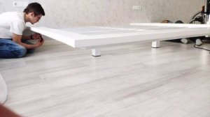 Парящая кровать на заказ. Мебель в стиле loft.