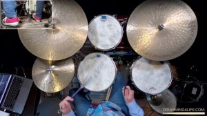 Drum Brushes Backing Track - Samba Drum Groove 200 BPM