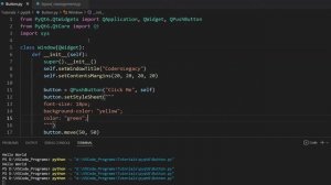 PyQt6 QPushButton Widget