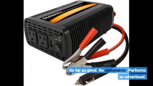 User Review: Duracell DRINV800 High Power Inverter 1600 Watt Peak 800W Continuous, 12v DC Input...