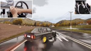 BMW E30 Drift FULL Send (4K) w/Steering Wheel | Assetto Corsa PC