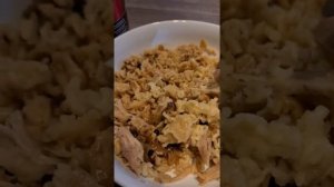 Еда для походов. Готовим в термосе. Макароны с куриным мясом.