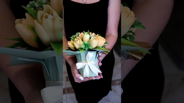 Солнечный букет жёлтых тюльпанов из мыла ?