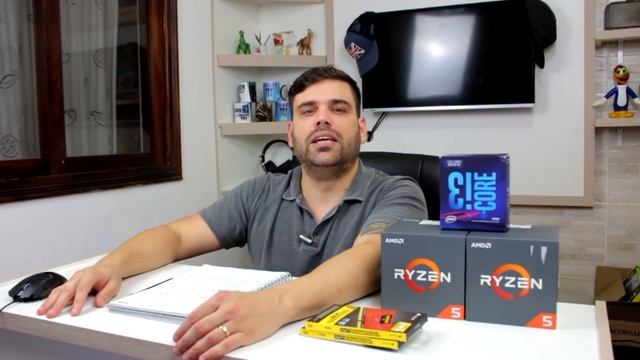 i3 8100 Vs R5 1600 Vs R5 1400 - Qual o MELHOR para o FULLHD? - Grape Tec смотреть онлайн