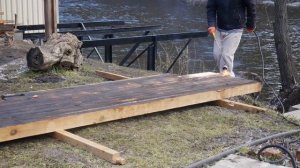 Терраса Своими Руками к Беседке из Дерева (Часть 5).