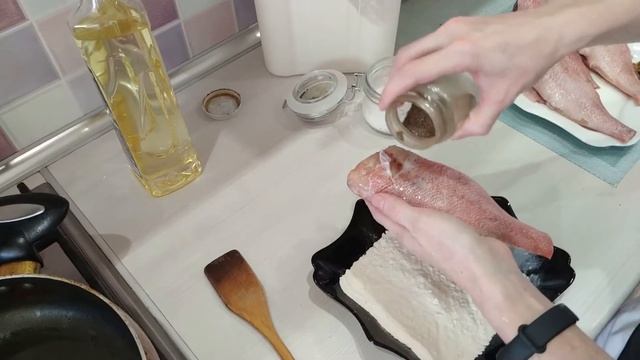 Как приготовить морского окуня! Жареный морской окунь!
