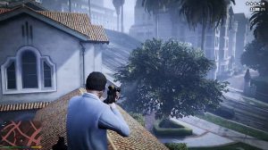 GTA 5 - Franklin, Michael and Trevor's Five Star Escape From ROCKFORD HILLS CHURCH # 79