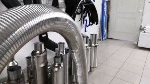 Гофра глушителя, Металлорукав нержавеющий 76мм, длина 1000мм