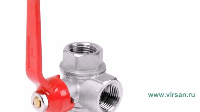Шаровый кран VALTEC VT.361.N.05 3/4" F трехходовой смотреть онлайн