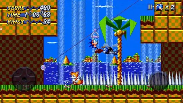 playing Sonic chaos mania on android смотреть онлайн