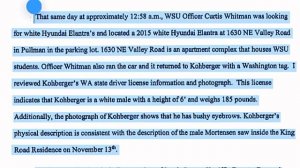 IDAHO4: PA Search Warrants & affidavit #bryankohberger