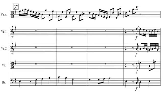 Telemann - viola concerto - Allegro (2/4) Sheet music / partitions смотреть онлайн