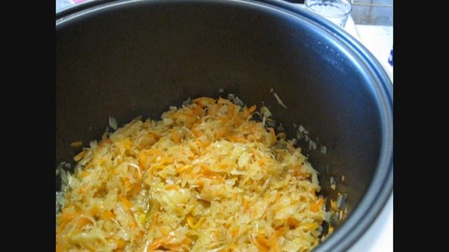 ГОТОВИМ В МУЛЬТИВАРКЕ. КАПУСТА ТУШЁНАЯ. Начинка для пирожков.