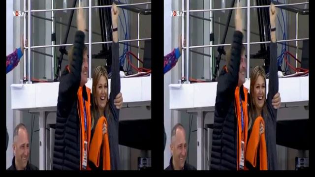 Koning en Koningin Nederland beleven 500 meter Schaatsen Olympic Games Sochi 2014 смотреть онлайн
