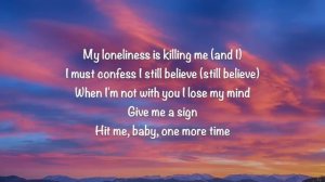 Baby One More Time - Britney Spears (Lyrics)