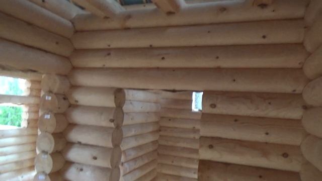 Сруб Дома - Бани 6.0х8.0м. полтора этажа из бревна с крышей Финский Бриз. Цена в СПб 718.303 руб. смотреть онлайн