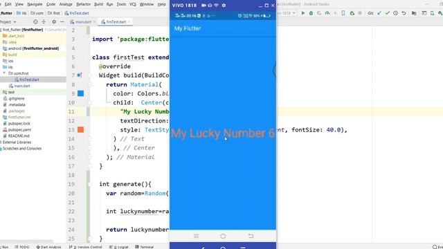 Random Number Generation in Flutter |AndroIndian смотреть онлайн