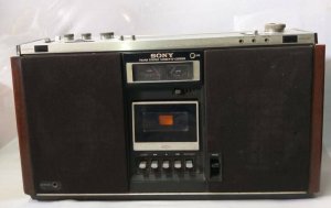 SONY CF 590S FM -AM Cassette Recorder Player Boombox Japan-ЯПОНИЯ-1976 ГОД