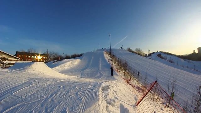 Как прыгать с трамлина на лыжах смотреть онлайн