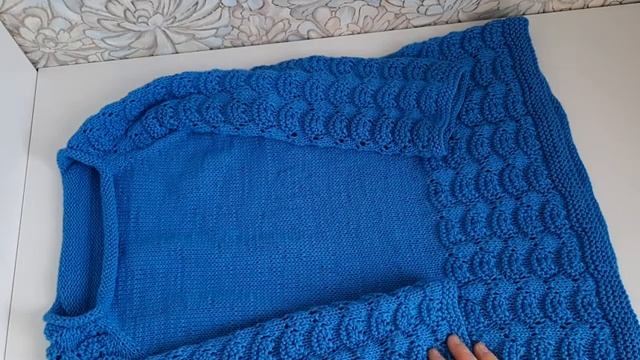 Джемпер с ажурными элементами/МК - описание + МК узора. смотреть онлайн