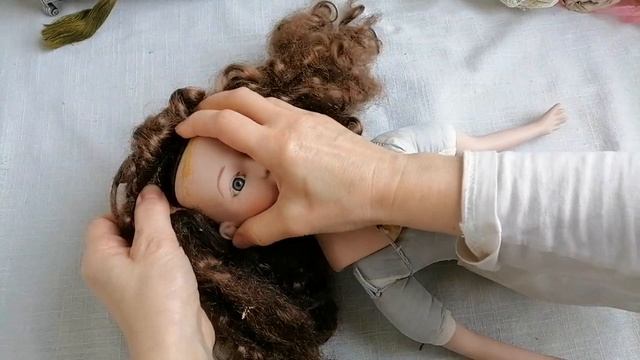 Реставрация винтажной куклы Начало Разборка