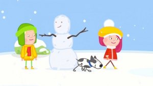 Funny Cartoons for Kids: Building a Snowman - Winter Cartoon Collection