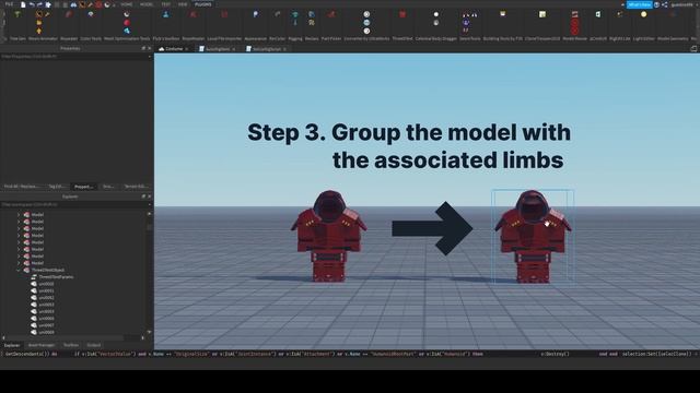 How to instantly weld multiple model on to a rigged character with the AutoRigWeld script in Roblox смотреть онлайн