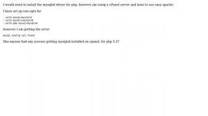 DevOps & SysAdmins: How to install mysqlnd php 5.3 for cpanel with Easy Apache?