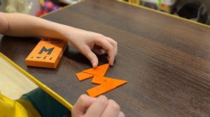 Как собрать головоломку IQ puzzle буква "М"