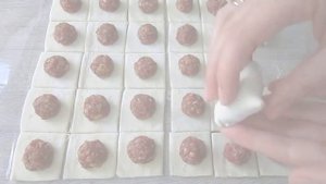 Мини Пирожки в Духовке из Слоёного Теста Dumplings in the oven of puff pastry