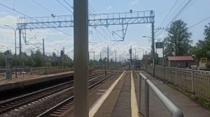 Сдвоенный высокоскоростной поезд ЭВС2-15/ЭВС1-16 Рейс Москва - Санкт-Петербург.