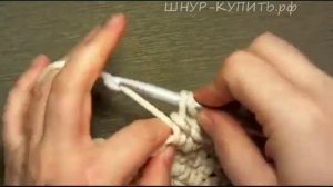 Коврик Половинка. Часть 1. Вяжем вместе из полиэфирного шнура_[360p].mp4
