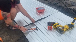 Крыша гаража из металла #subscribe #garage #makdach #гараж