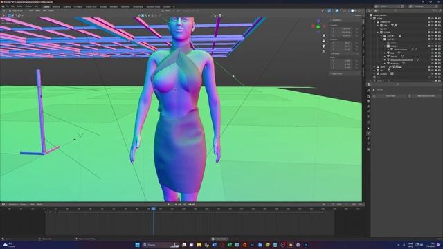 Blender - Создание Модной Анимации для Рекламы Бренда Одежды |Реалистичная Симуляция Ткани в Бленде