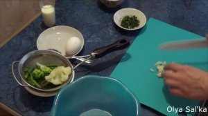 #Омлет с брокколи,цветной капустой и зеленой стручковой фасолью.#Видеорецепт.