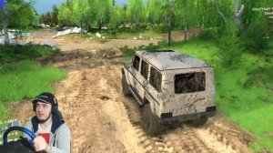 ПОЛИЦЕЙСКАЯ ПОГОНЯ за ГЕЛИКОМ - УАЗ ПРОТИВ ГЕЛИКА в SPINTIRES + РУЛЬ