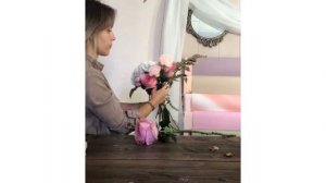 КАК собрать БУКЕТ за 5 минут. Букет с ГОРТЕНЗИЕЙ