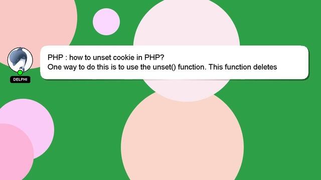 PHP : how to unset cookie in PHP? смотреть онлайн