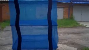 Складная сетка сушилка для овощей грибов рыбы подвесная 40:40:60 см