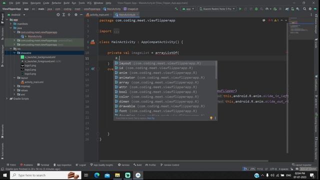How to Implement Auto Image Slider with ViewFlipper in Android Studio Kotlin