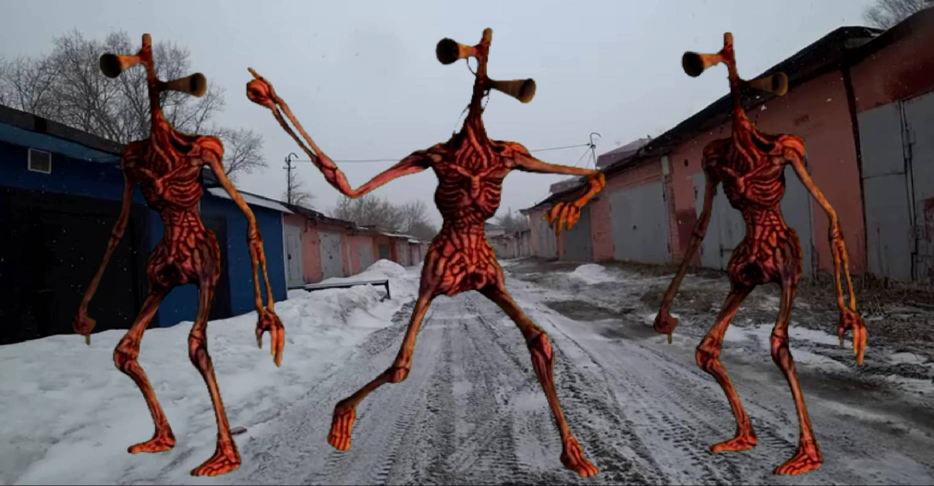 Монстры Чернобыля сиреноголовый