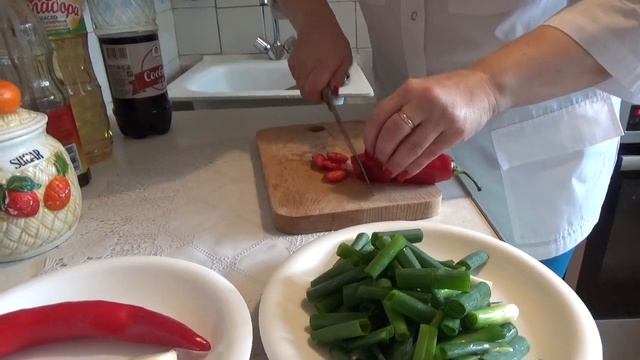 Острая курица в азиатском стиле