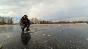 Открытие сезона зимней рыбалки 2018-2019.  Перволедье.  г.  Самара.