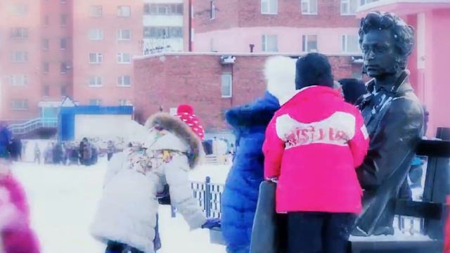 Зима в Норильске. Winter in Norilsk timelapse