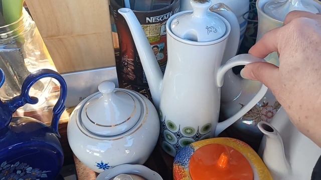 ЮНОСТЬ.БАРАХОЛКА - советский фарфор, стекло, хрусталь. Немного продуктов#барахолкакиев #киевсегодня