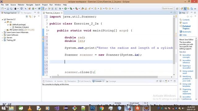 Introduction To Java Programming   Exercise 2 2a