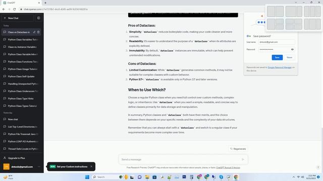python class vs dataclass